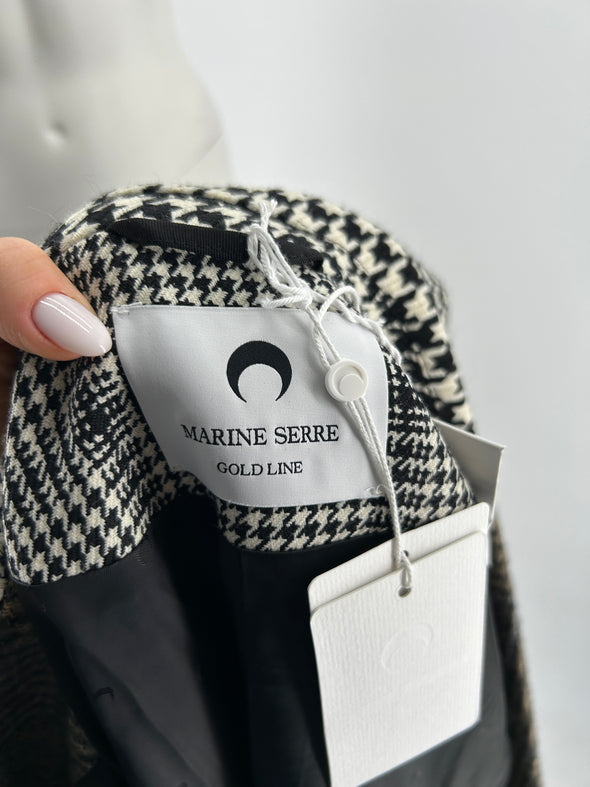 Manteau en patchwork de laine