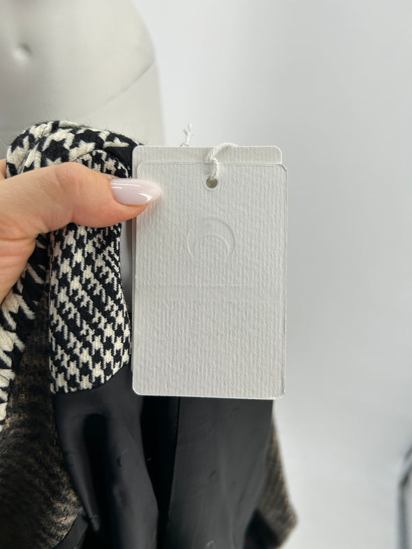 Manteau en patchwork de laine
