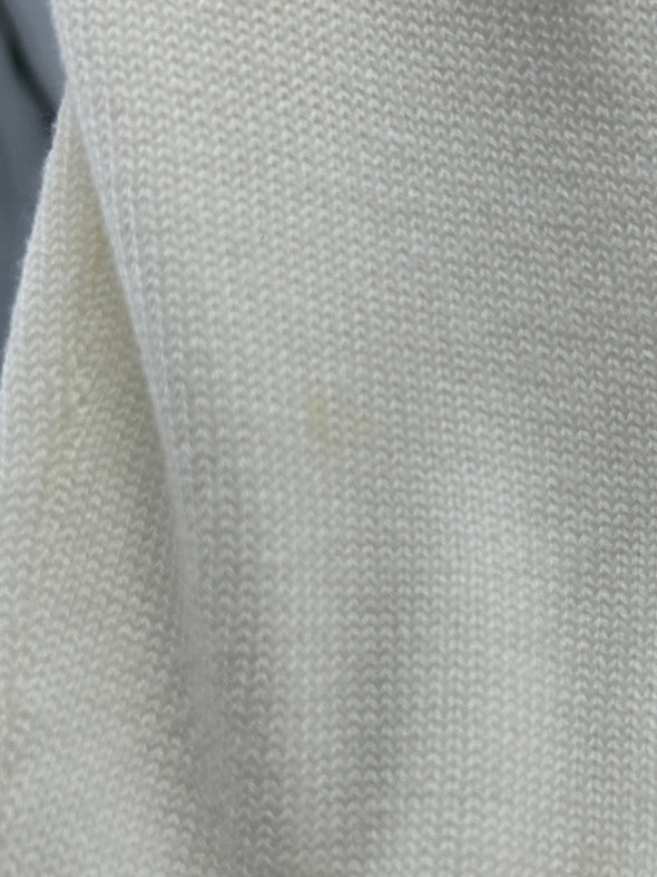 Cardigan blanc à motifs colorés