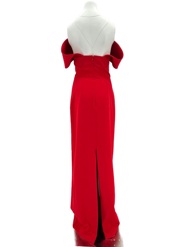 Robe longue rouge