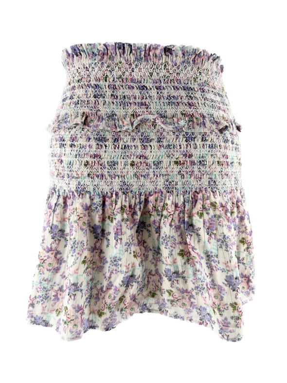 Jupe à volants avec motif floral
