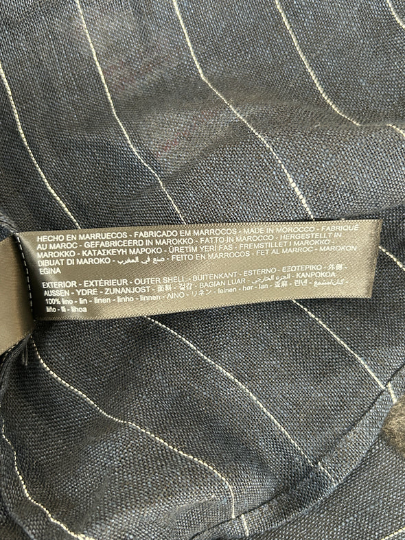 Chemise en lin marine