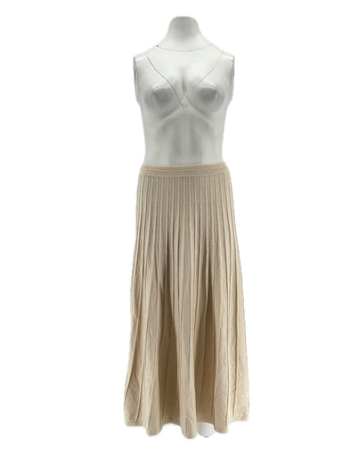 Jupe en laine beige