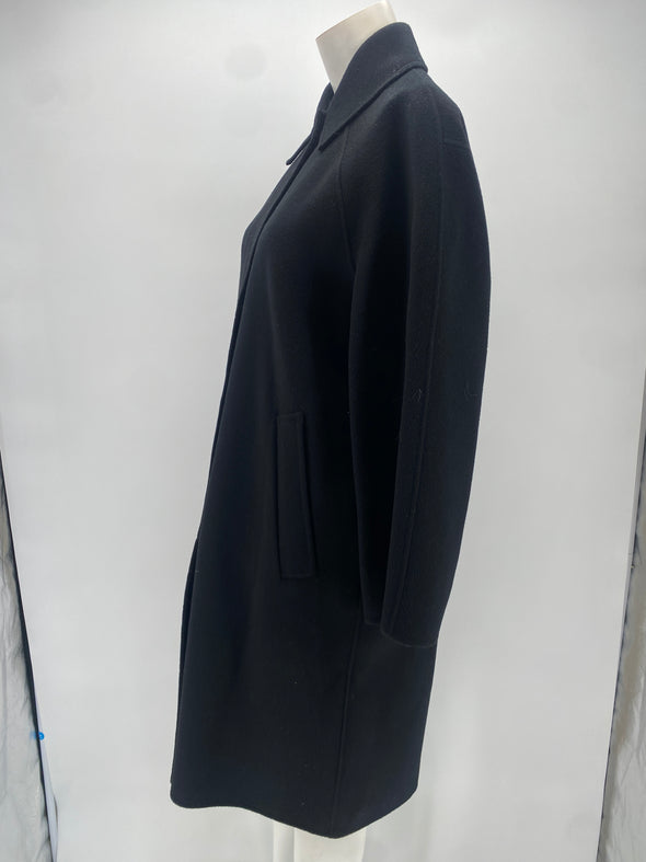 Manteau noir en laine