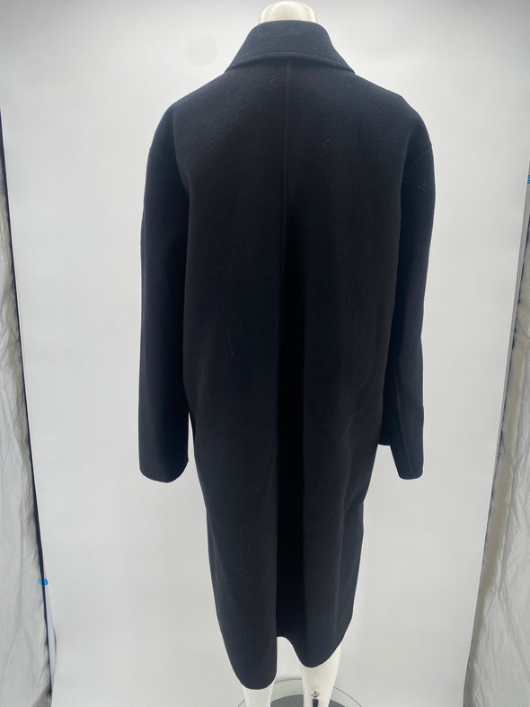 Manteau noir en laine