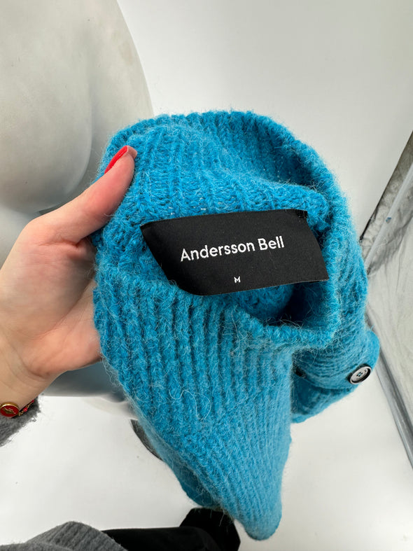 Pull bleu en laine