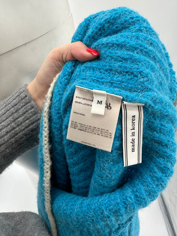 Pull bleu en laine