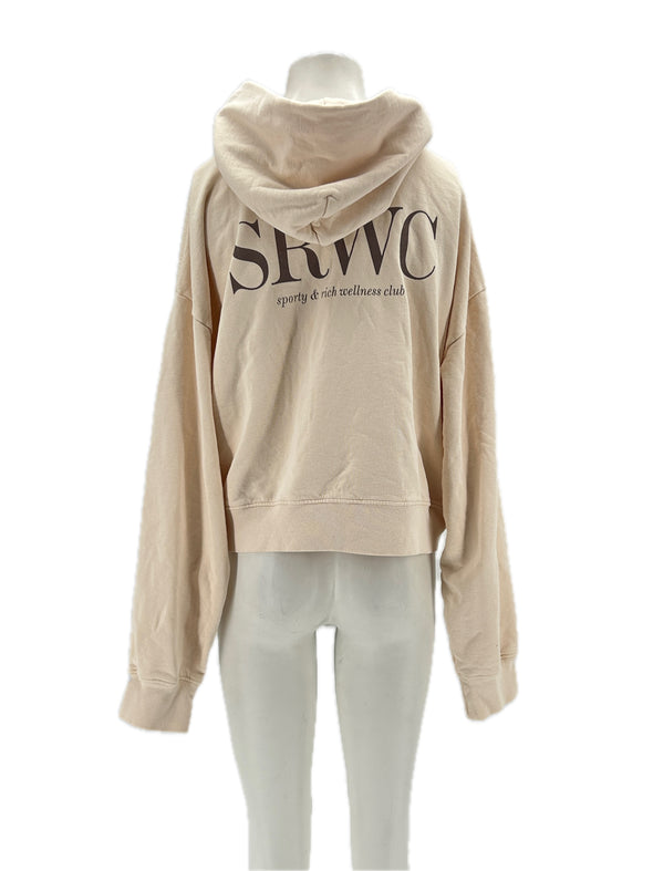 Sweat à capuche écru