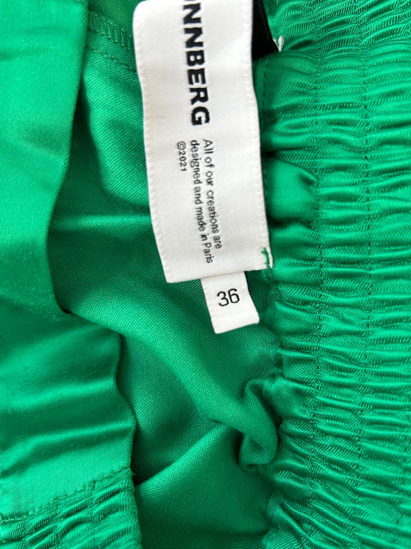 Pantalon satiné vert