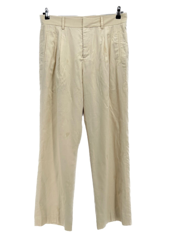 Pantalon en lin beige