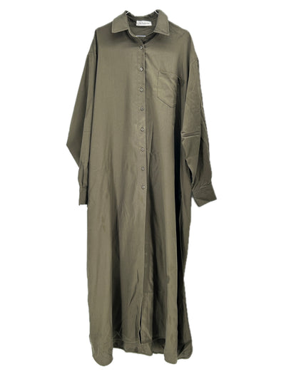 Robe chemise kaki