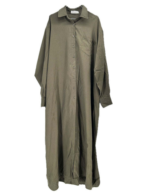 Robe chemise kaki