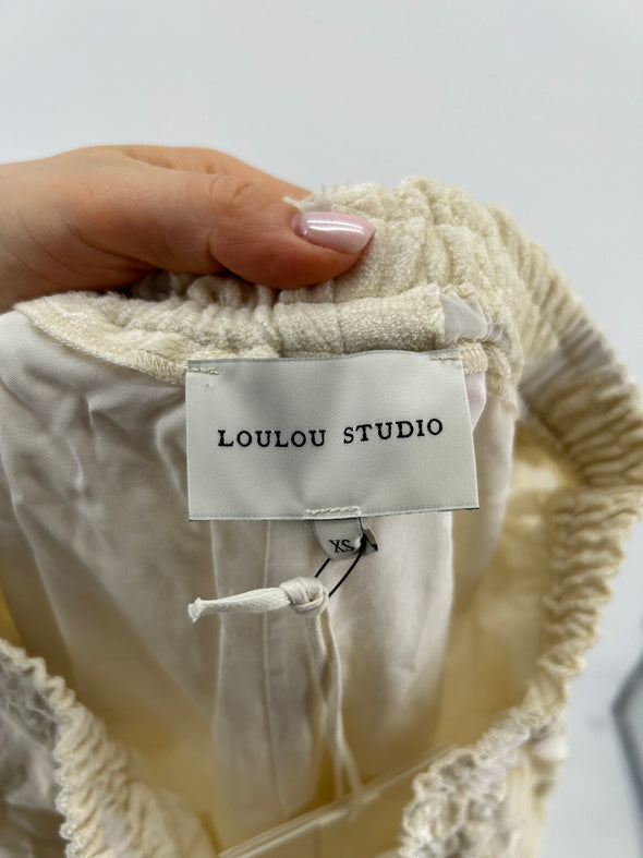 Pantalon en velours écru "Pares"