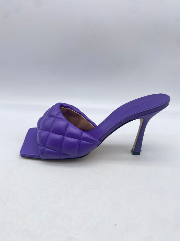 Mules Lido en cuir violet