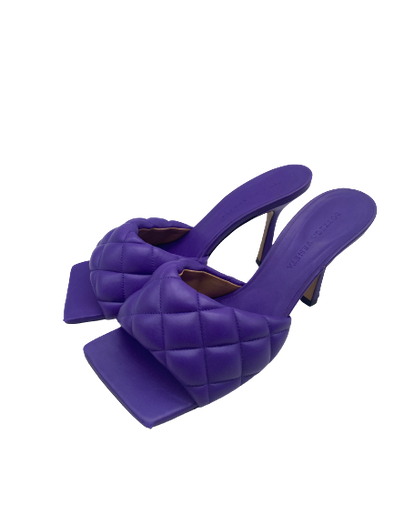 Mules Lido en cuir violet