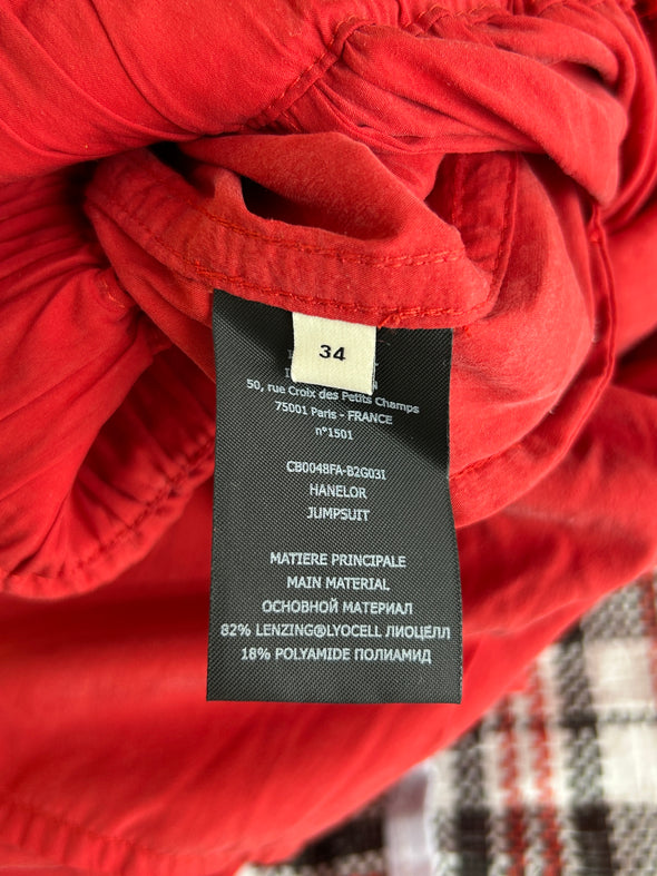 Combishort rouge "Hanelor"