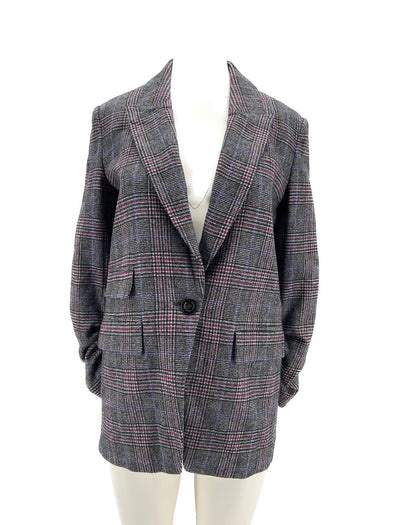 Blazer en laine gris
