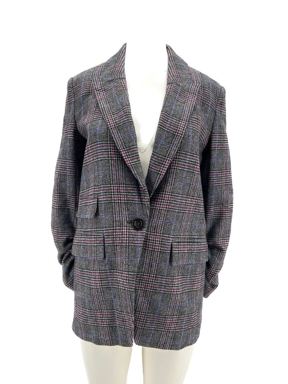 Blazer en laine gris