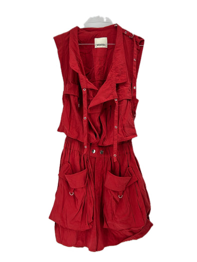 Combishort rouge "Hanelor"