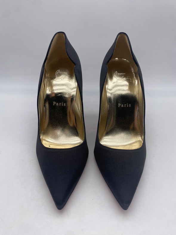 Escarpins Lipstrass en crêpe à cristaux