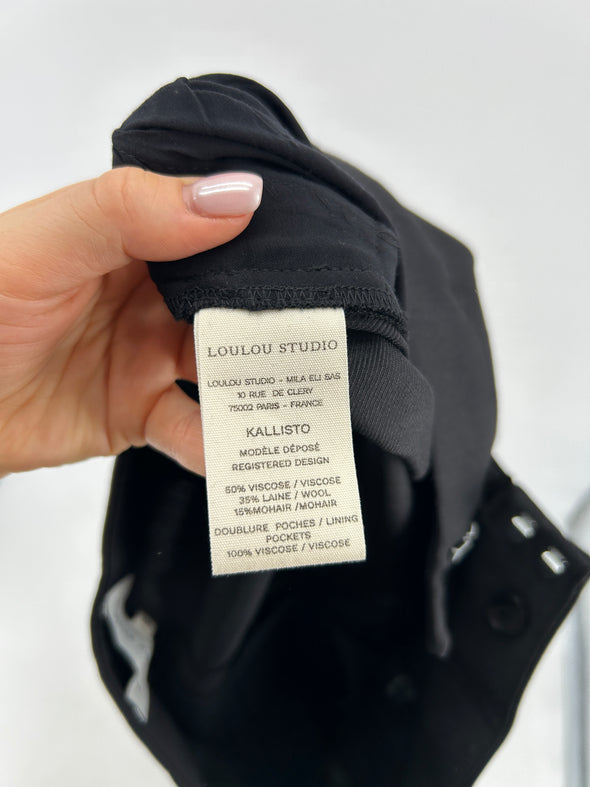 Pantalon de tailleur noir "Kallisto"