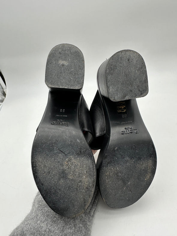 Sandales à talons noires