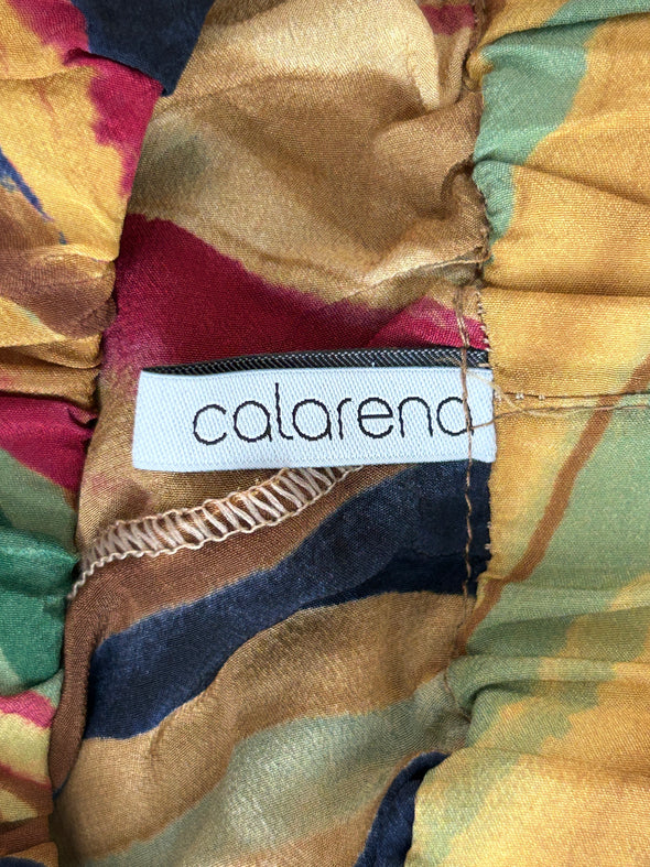 Pantalon en soie imprimé