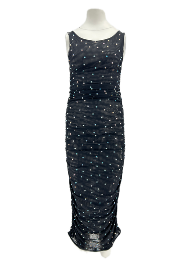 Robe noire à strass