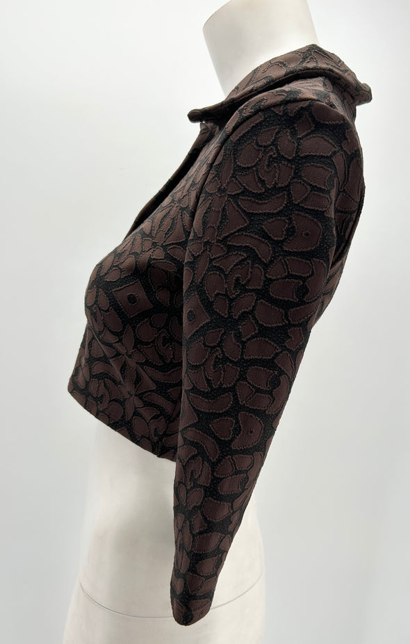 Gilet marron imprimée