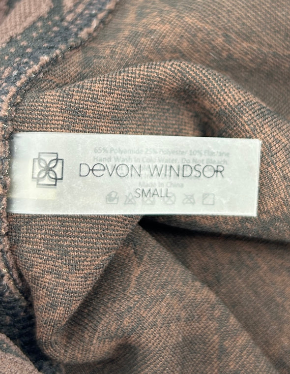 Gilet marron imprimée