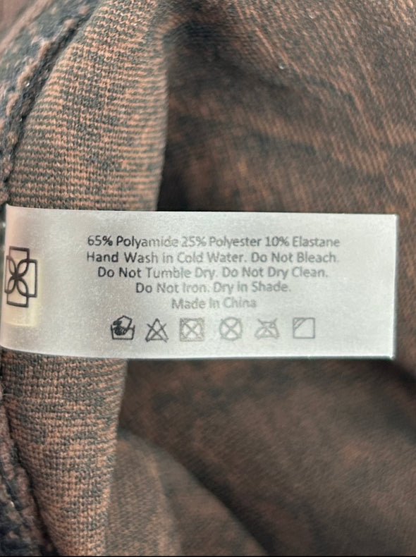 Gilet marron imprimée