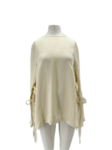 Blouse texturée écrue