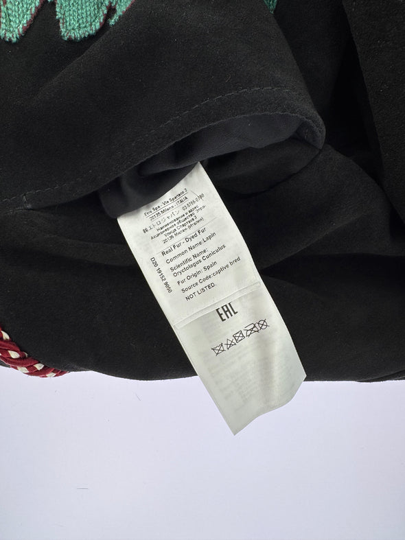 Veste en daim et fourrure