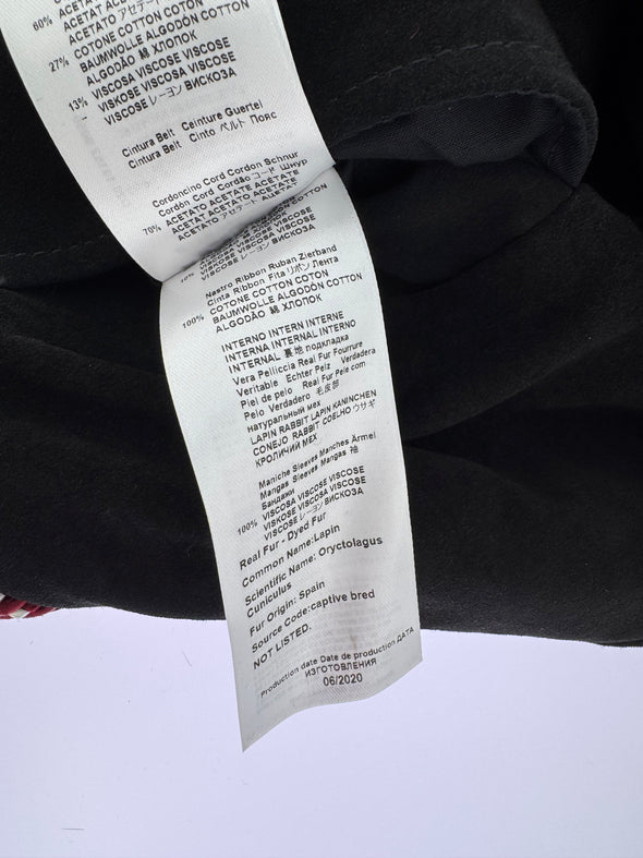 Veste en daim et fourrure