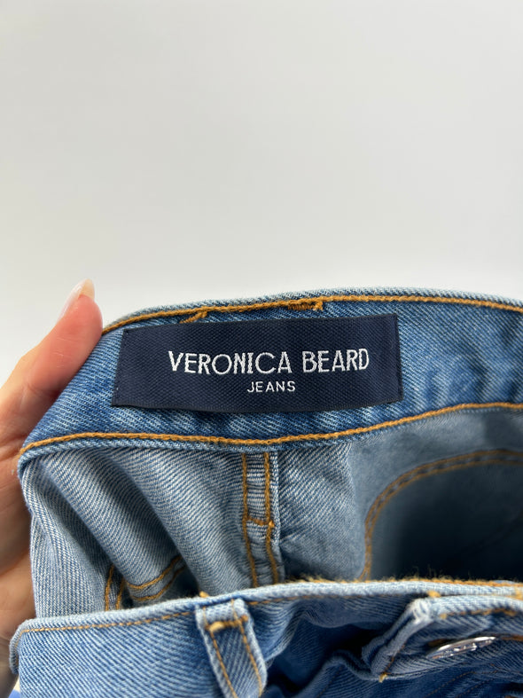 Jean bleu "Taylor wide leg crop"