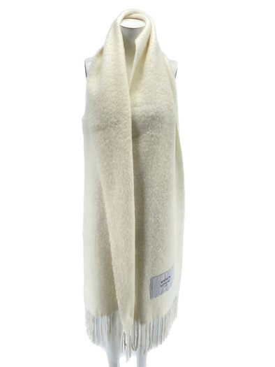 Écharpe en laine blanche