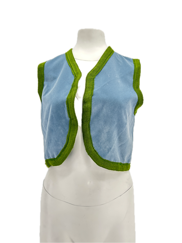 Gilet sans manches bicolore