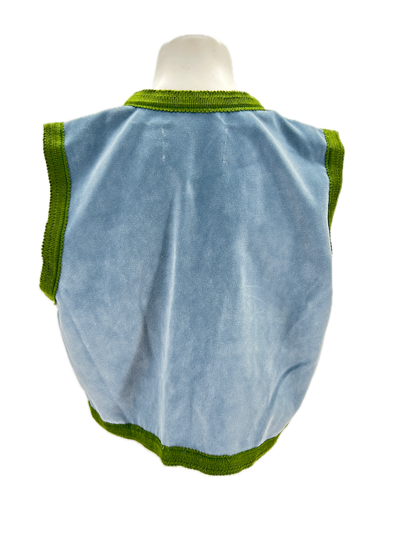 Gilet sans manches bicolore