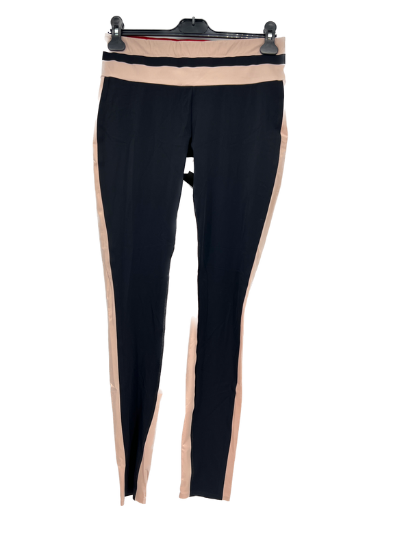 Legging noir et beige