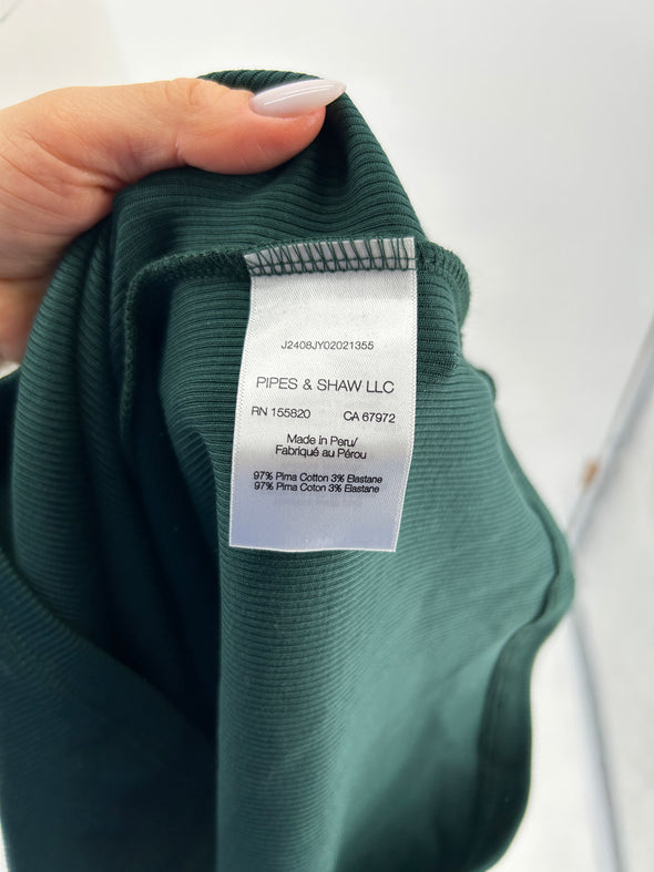 Robe polo verte