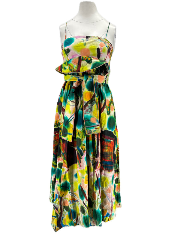 Robe à imprimé multicolore