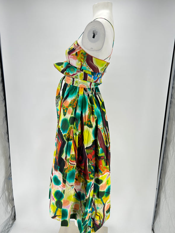 Robe à imprimé multicolore