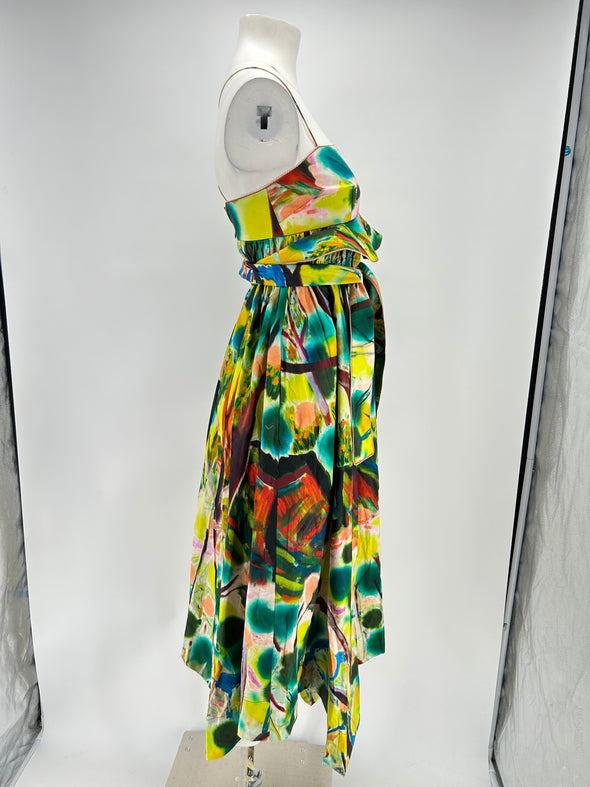 Robe à imprimé multicolore