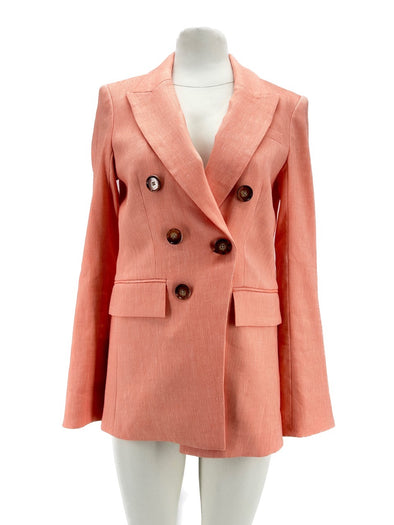 Blazer en lin rose