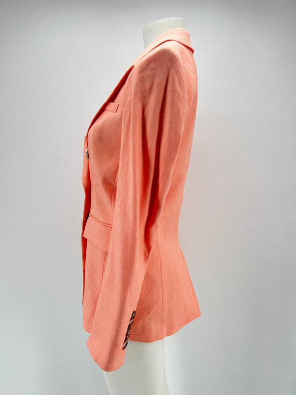 Blazer en lin rose