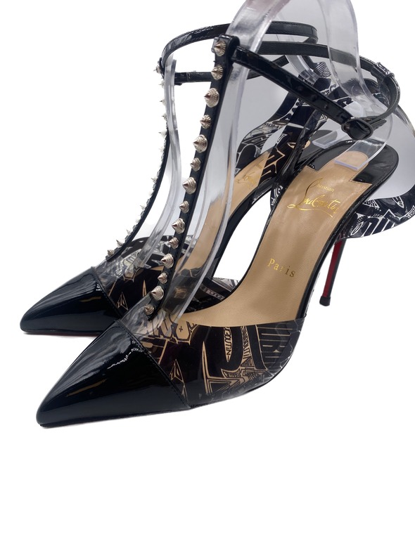 Escarpins "Nosy Spikes" en cuir vernis