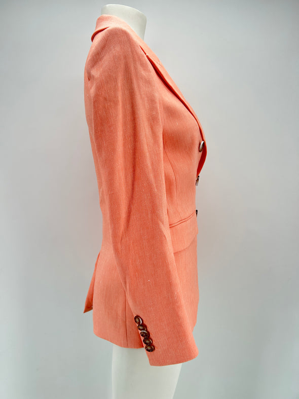Blazer en lin rose
