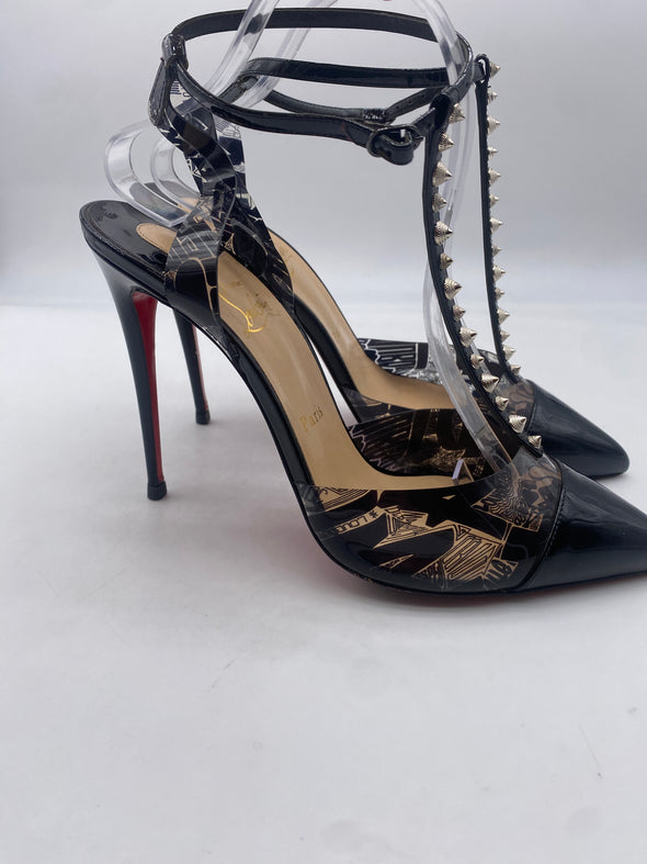 Escarpins "Nosy Spikes" en cuir vernis