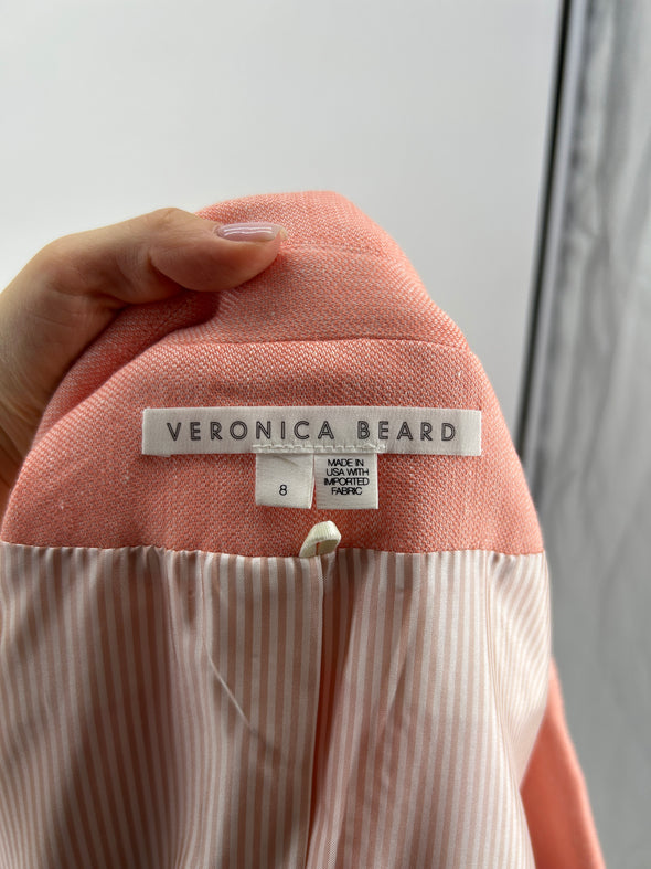 Blazer en lin rose