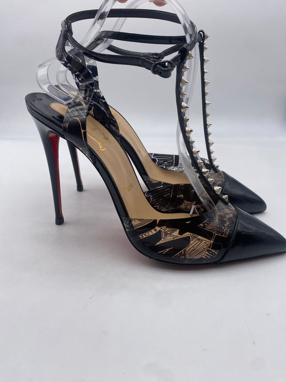 Escarpins "Nosy Spikes" en cuir vernis